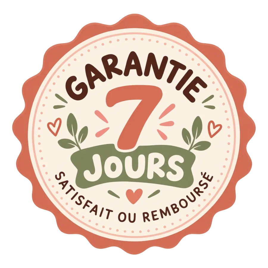 Garantie 7 jours — satisfait ou remboursé